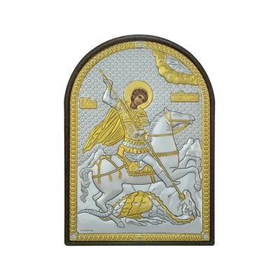 Лот: 23894231. Фото: 1. Икона Георгий Победоносец 10х14... Другое (ювелирные изделия, бижутерия, часы)