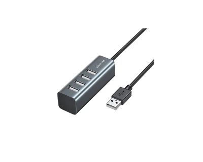 Лот: 19831267. Фото: 1. Хаб USB AWEI CL-122, 4 Port черный. Шнуры, кабели, разъёмы