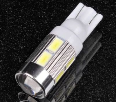 Лот: 19570699. Фото: 1. Светодиод 24V T10-5630 White 10SMD... Оптика и освещение