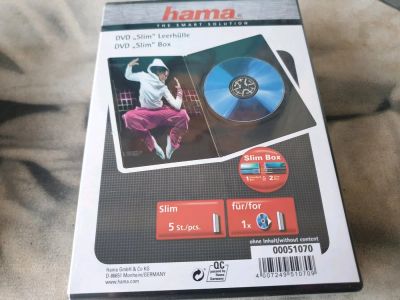 Лот: 15808296. Фото: 1. hama коробка для DVD двд диска... Чехлы, обложки