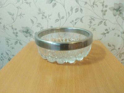 Лот: 13072071. Фото: 1. Вазочка хрусталь качественный... Предметы сервировки