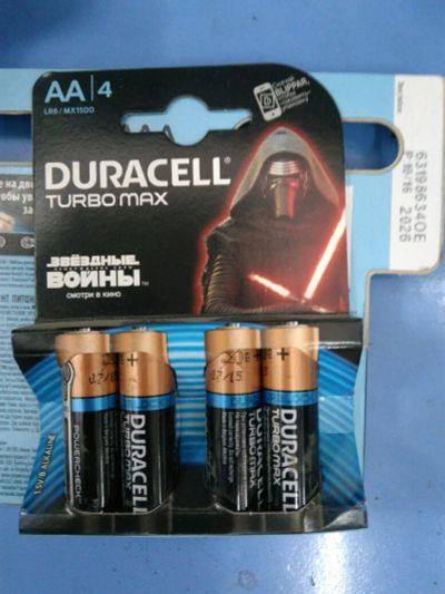 Лот: 9727937. Фото: 1. Батарейки Duracell Turbo AA. Батарейки, аккумуляторы, элементы питания