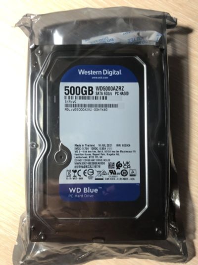 Лот: 19243246. Фото: 1. Жёсткий диск WD 500ГБ. Новый... Жёсткие диски (HDD)