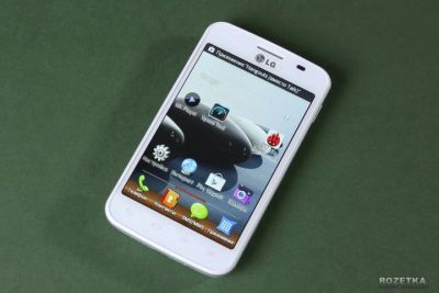 Лот: 5522798. Фото: 1. смартфон Lg Optimus L4 2 сим... Смартфоны