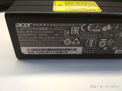 Лот: 17234881. Фото: 1. Блок питания для Acer A13-045N2A... Корпуса, блоки питания