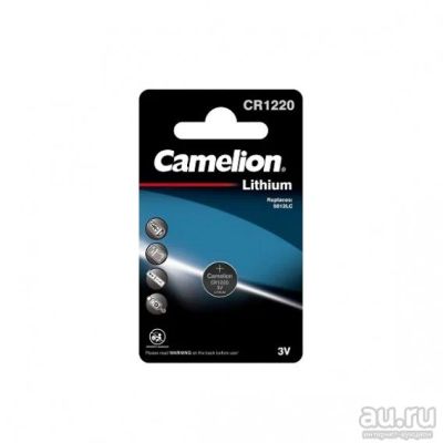 Лот: 17595580. Фото: 1. Батарейка Camelion CR 1220 BL... Батарейки, аккумуляторы, элементы питания