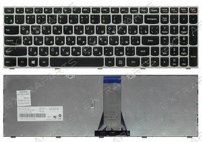 Лот: 16351468. Фото: 1. Клавиатура LENOVO G50 (RU) серебро. Клавиатуры для ноутбуков