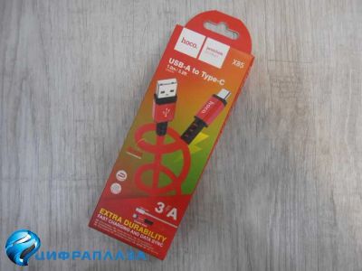 Лот: 20571623. Фото: 1. Кабель Type-C Hoco X85 (3A/1m... Дата-кабели, переходники
