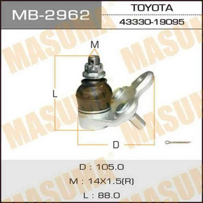 Лот: 14383041. Фото: 1. Masuma MB-2962 Шаровая опора... Ходовая, подвеска, рулевое управление