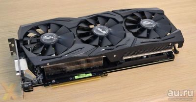 Лот: 10384554. Фото: 1. ASUS ROG RX Vega 64 Strix 8Gb. Видеокарты