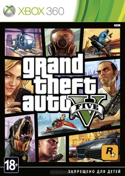 Лот: 3257571. Фото: 1. Grand Theft Auto V (Xbox 360... Игры для консолей