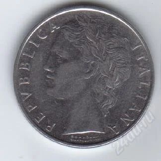 Лот: 40436. Фото: 1. Италия. 100 L.1967 год. Европа