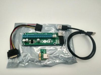 Лот: 17439387. Фото: 1. Райзер (Riser) PCI-E 1x-16x 4pin... Шлейфы, кабели, переходники