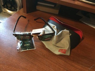Лот: 5799717. Фото: 1. Очки RayBan Clubmaster 3016 Оригиналы. Очки солнцезащитные