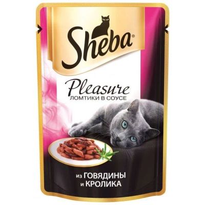 Лот: 15055682. Фото: 1. Корм (Шеба) Pleasure говядина... Корма