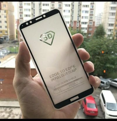 Лот: 14987862. Фото: 1. Защитное стекло 5D Huawei Honor... Защитные стёкла, защитные плёнки