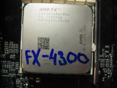 Лот: 9753230. Фото: 1. 4 ядерный процессор. CPU AMD FX-4300... Процессоры