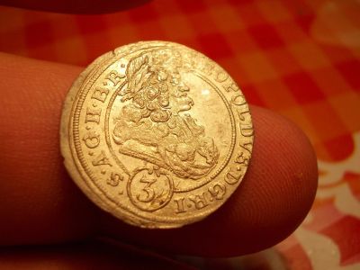 Лот: 16265602. Фото: 1. Редкая красота-3 крейцера 1695... Россия до 1917 года