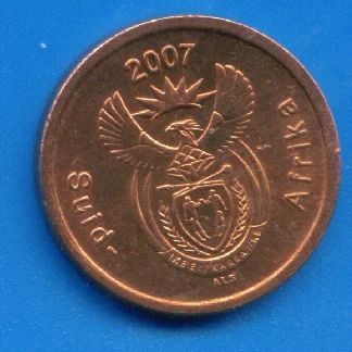 Лот: 9574182. Фото: 1. ЮАР 5 центов 2007 (2007 г.) (320... Африка