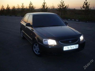 Лот: 1209254. Фото: 1. Hundai Accent черный. Автомобили
