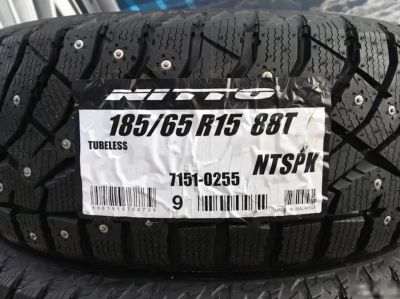 Лот: 19477585. Фото: 1. шины 185/65 R15 Nitto Therma Spike... Шины