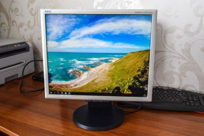 Лот: 11347538. Фото: 1. Монитор 19" NEC MultiSync LCD1970NXp... ЖК-мониторы
