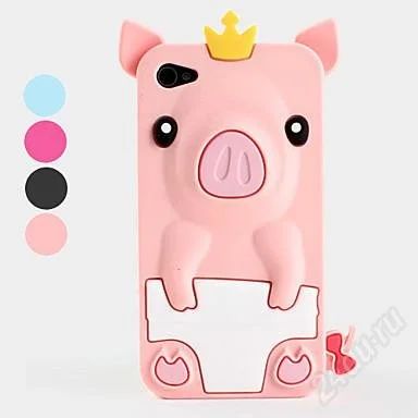 Лот: 2264373. Фото: 1. Силиконовый чехол для iPhone 4... Чехлы, бамперы