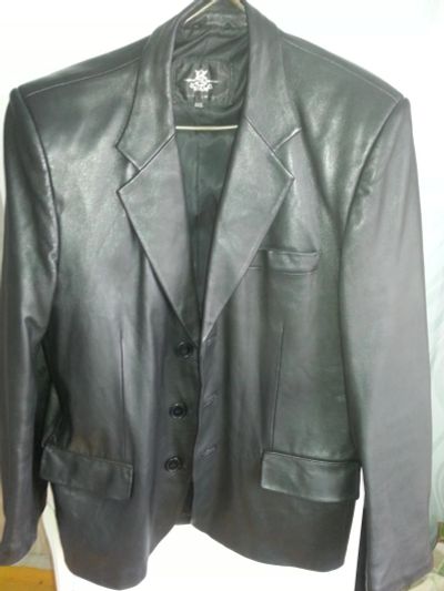 Лот: 8109304. Фото: 1. кожа пиджак. Верхняя одежда