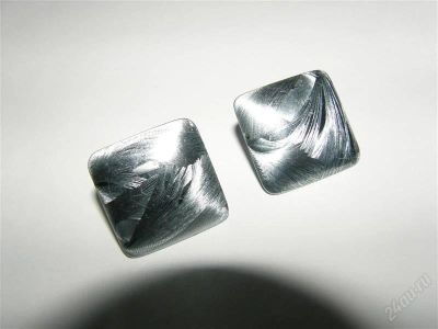 Лот: 1124173. Фото: 1. Пуссеты-квадраты. Серьги, каффы