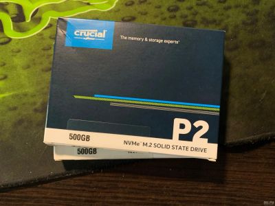 Лот: 17848546. Фото: 1. 500GB SSD Crucial P2 2400Mb/s... SSD-накопители