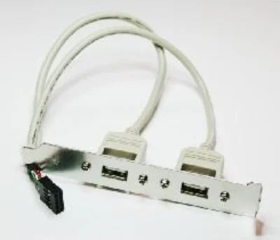 Лот: 10399821. Фото: 1. Планка в корпус USB 2.0 на 2 порта. Шлейфы, кабели, переходники