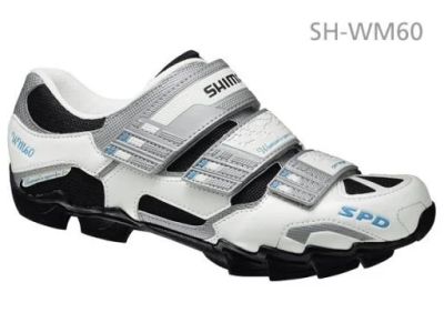 Лот: 12282581. Фото: 1. Велотуфли Shimano SH-WM60 бело-голубой... Другое (велоспорт)