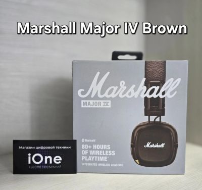 Лот: 24581254. Фото: 1. Наушники Marshall Major IV Brown... Наушники, гарнитуры