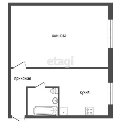 Лот: 21513747. Фото: 1. Продам 1-комн. кв. 32.3 кв.м... Квартиры, студии