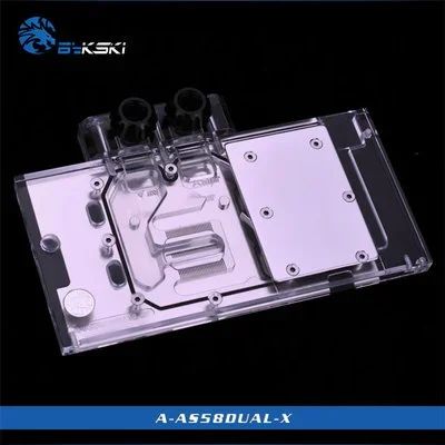 Лот: 13206327. Фото: 1. Водоблок Bykski для Asus RX580... Системы охлаждения