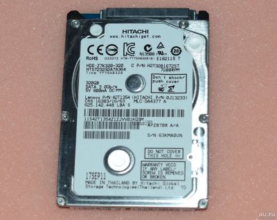 Лот: 17098964. Фото: 1. Жёсткий для ноутбука HGST 320... Жёсткие диски (HDD)