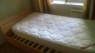 Лот: 7341796. Фото: 1. Кровать с ортопедическим матрасом... Кровати