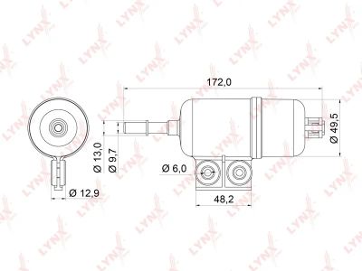 Лот: 13357234. Фото: 1. Lynx LF-536 Топливный фильтр. Расходные материалы