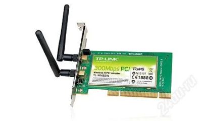 Лот: 2563245. Фото: 1. Адаптер беспроводной TP-Link TL-WN851N. Платы расширения, контроллеры, доп. порты