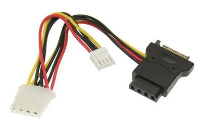 Лот: 6528749. Фото: 1. Кабель питания sata - 4 pin. Шлейфы, кабели, переходники