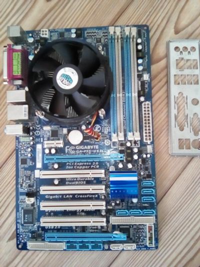 Лот: 13244024. Фото: 1. Комплект мат. плата 1156 Gigabyte... Материнские платы
