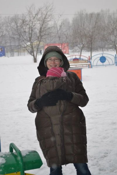 Лот: 3648200. Фото: 1. Пуховик aviva со слинговставкой... Верхняя одежда