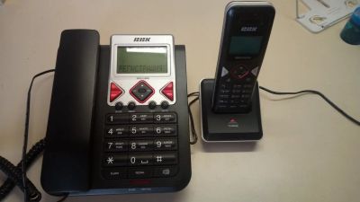 Лот: 14231321. Фото: 1. Стационарный телефон BBK с трубкой. DECT и радиотелефоны