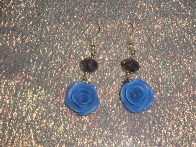 Лот: 1480665. Фото: 1. Изделия из полимерной глины,серьги... Серьги, каффы