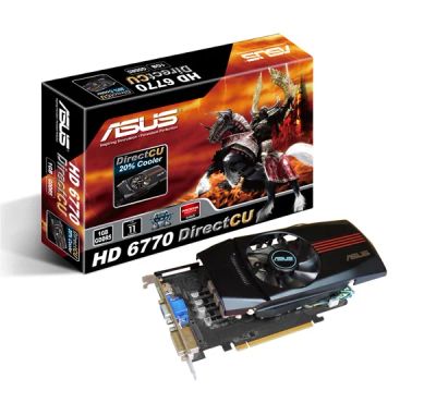Лот: 3178324. Фото: 1. Asus Radeon 6770 HD 1024 Mb. Видеокарты