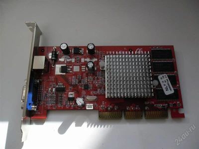 Лот: 1792042. Фото: 1. Видеокарта AGP 128Mb GeForce MX440... Видеокарты