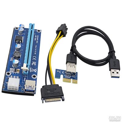 Лот: 9658790. Фото: 1. Высокоскоростной USB 3.0 Райзер... Шлейфы, кабели, переходники