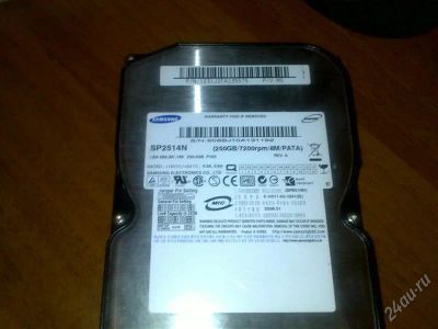 Лот: 1453698. Фото: 1. HDD PATA Samsung 250. Жёсткие диски (HDD)