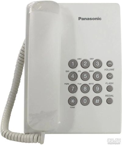 Лот: 11208220. Фото: 1. Телефон Panasonic KX-TS2350RUW... Проводные телефоны