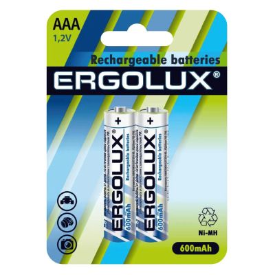 Лот: 24572733. Фото: 1. Аккумуляторы Ergolux AAA 600mAh... Батарейки, аккумуляторы, элементы питания